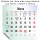 Calendario mesa horizontal 12 meses + portada 